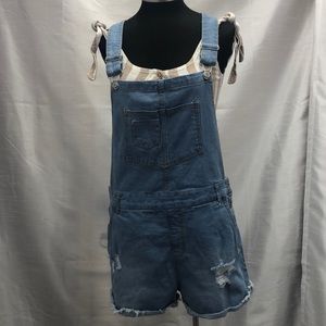 Love tree Denim  overalls shorts size L